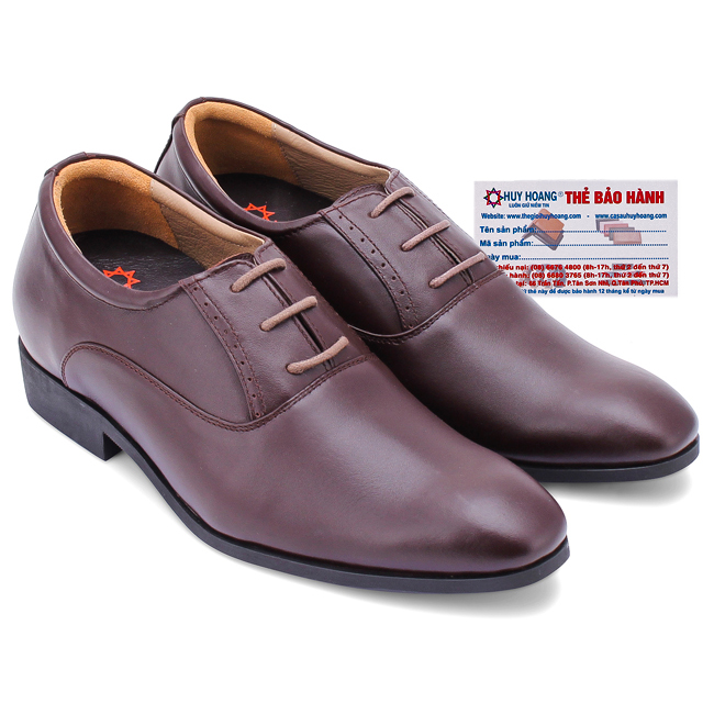 Cowhide assorted brown shoes height increasing shoes