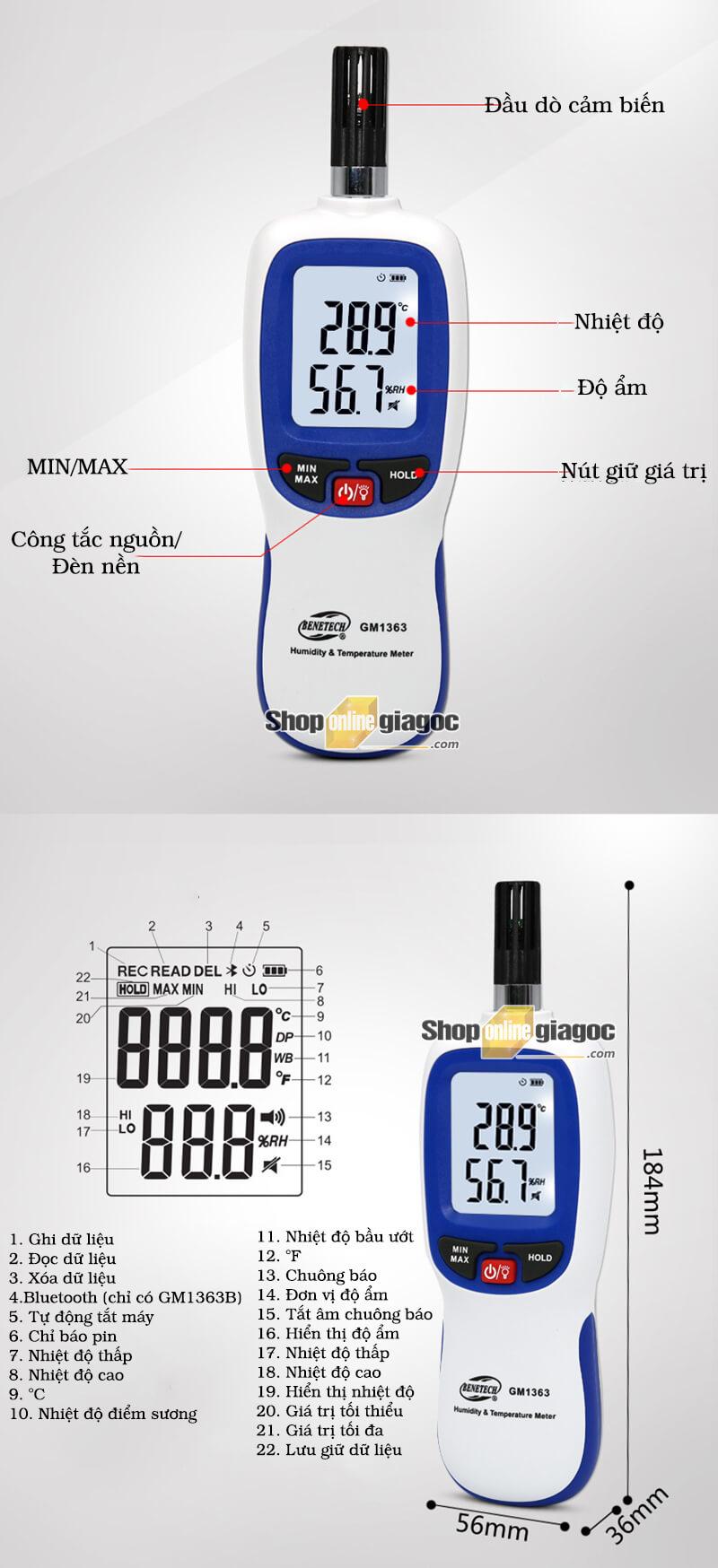 MÁY ĐO BENETECH GM1363