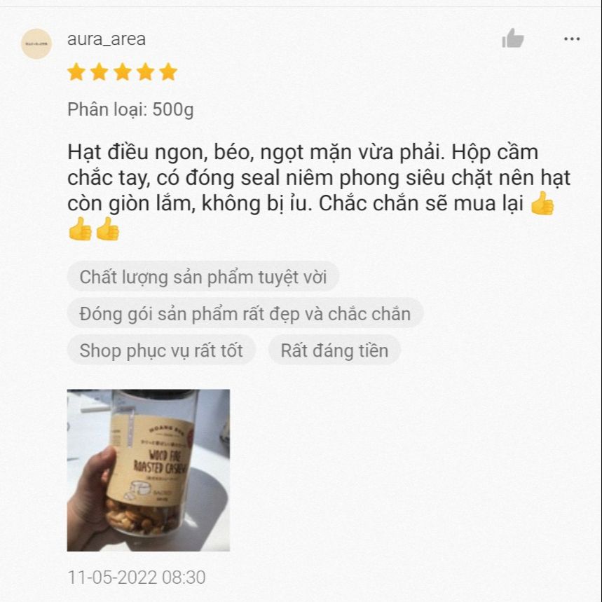 Hạt điều phô mai sấy (500g)_Hoang Son Food_Điều Bình Phước xuất khẩu