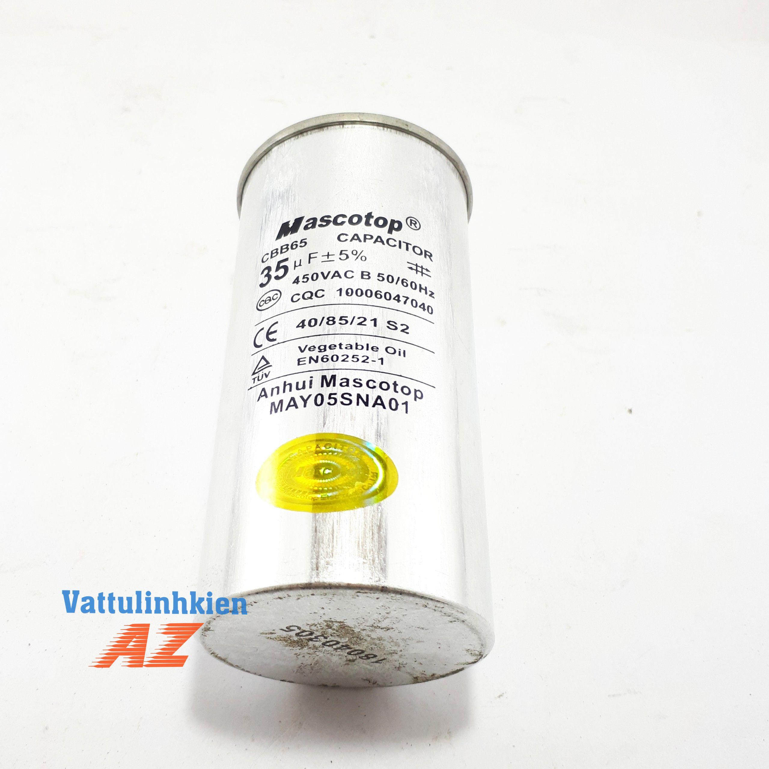 Tụ điều hòa Mascotop CBB65 35mF+5%