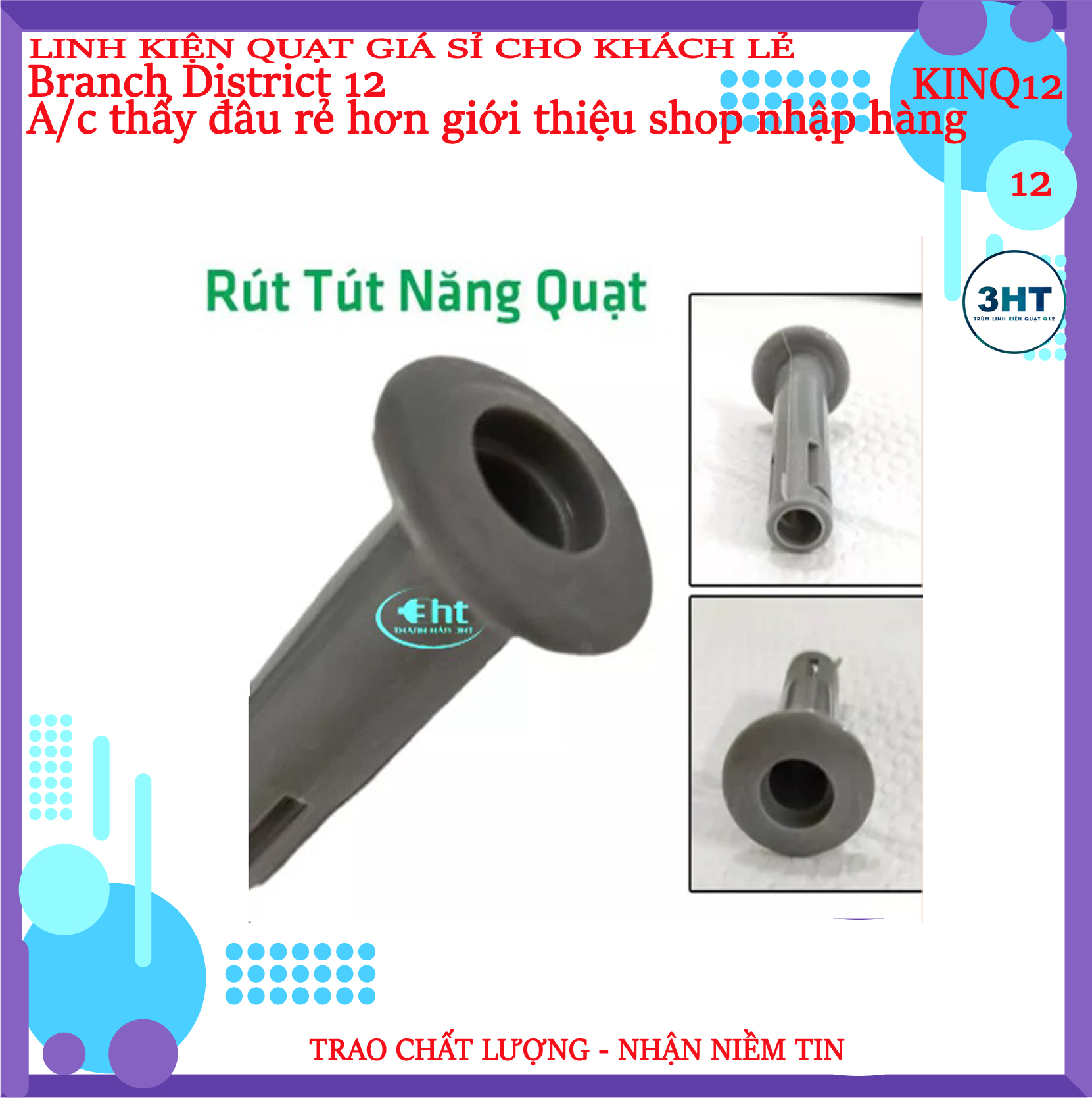 Nút kéo quạt bịch 10 cái - 3ht