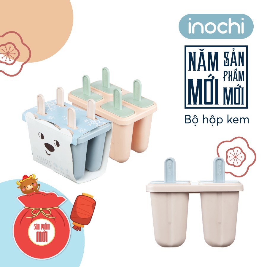 Khuôn làm kem -khay kem , khay làm kem que , khay làm kem cây , làm kem đá , làm kem ăn , làm kem tươi kari INOCHI nhựa kem que cho bé, dễ dàng tách kem ra khỏi vỉ