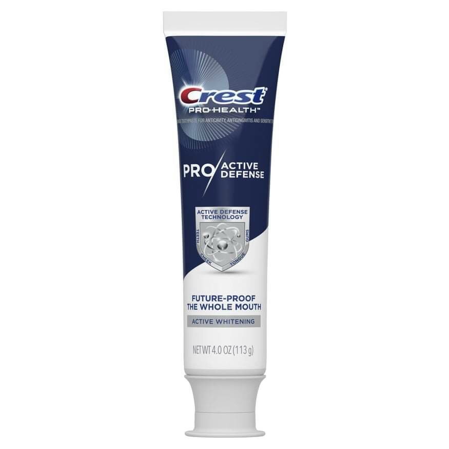 Kem đánh răng Crest Pro-Active Defense Active Whitening Toothpaste - 4oz 113g nội địa Mỹ