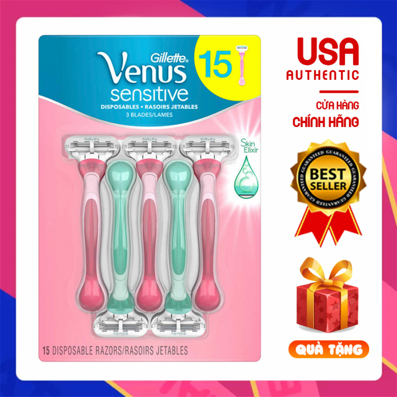 Dao Cạo Dành Cho Phụ Nữ Gillette Venus Sensitive USA cao cấp nhập khẩu