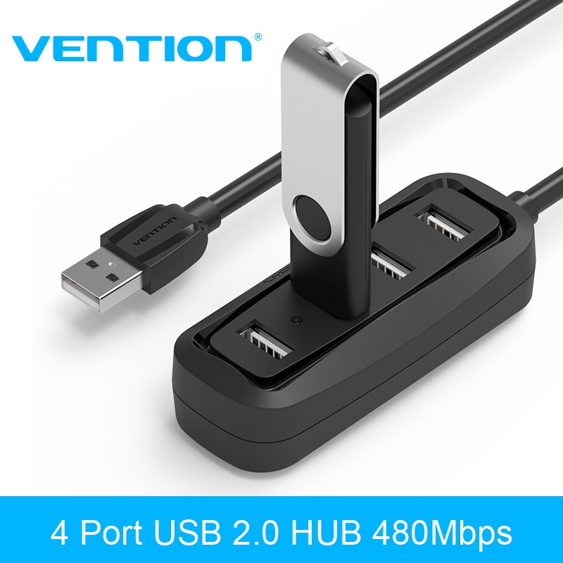 USB Hub - Bộ chia 4 cổng USB 2.0  VENTION dài 0.5M/1M