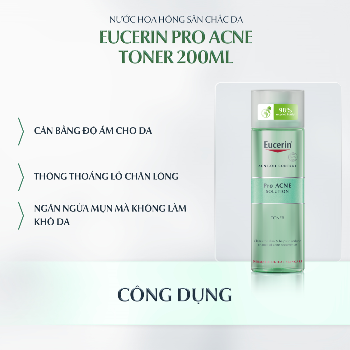 Nước cân bằng da Eucerin® DermoPure Clinical Purifying Toner 200ml