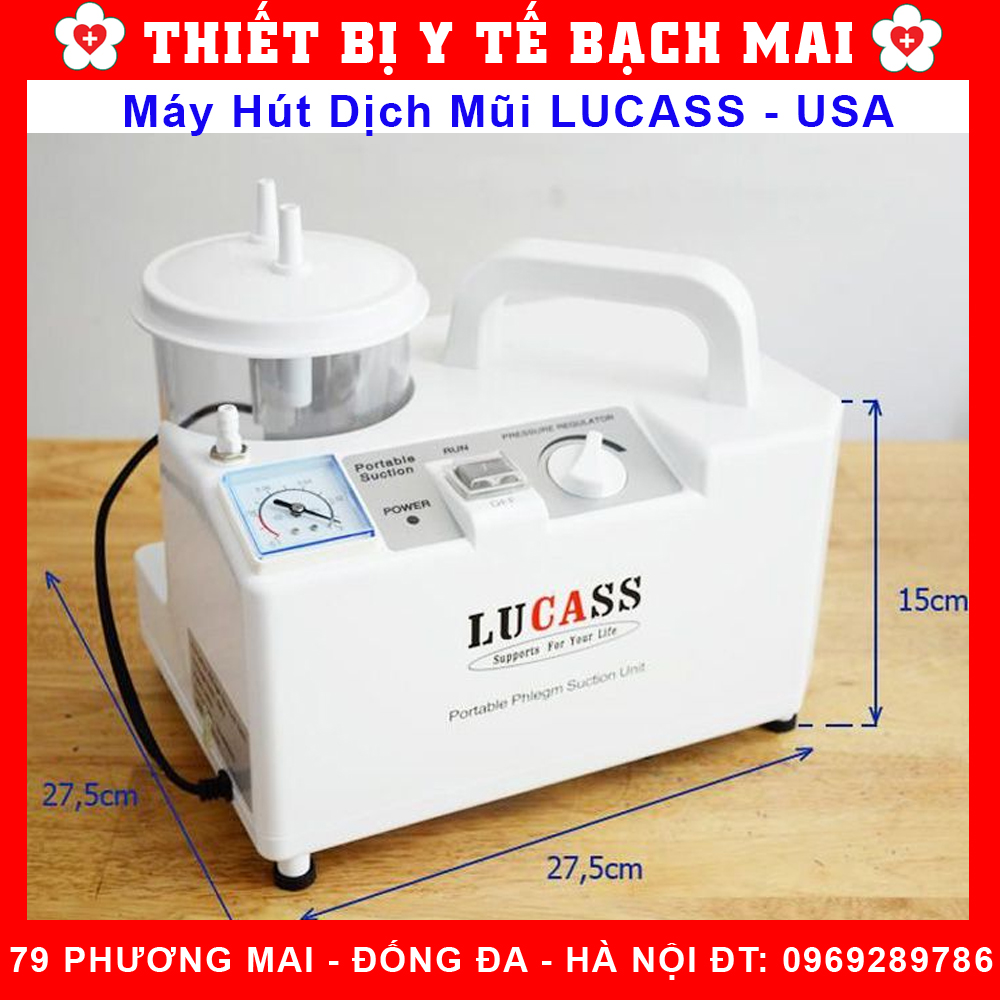 Máy Hút Dịch 1 Bình LUCASS SS-6A Công Nghệ MỸ