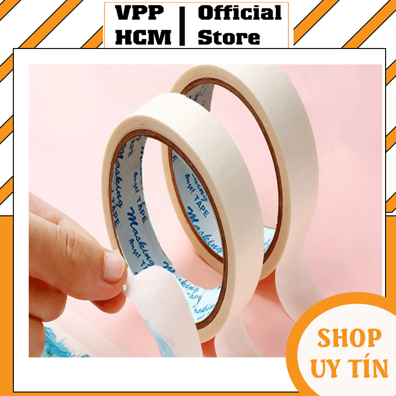 COMBO CUỘN BĂNG KEO GIẤY 1.2 - 2.4 - 4.8 cm, siêu dính, chắc chắn