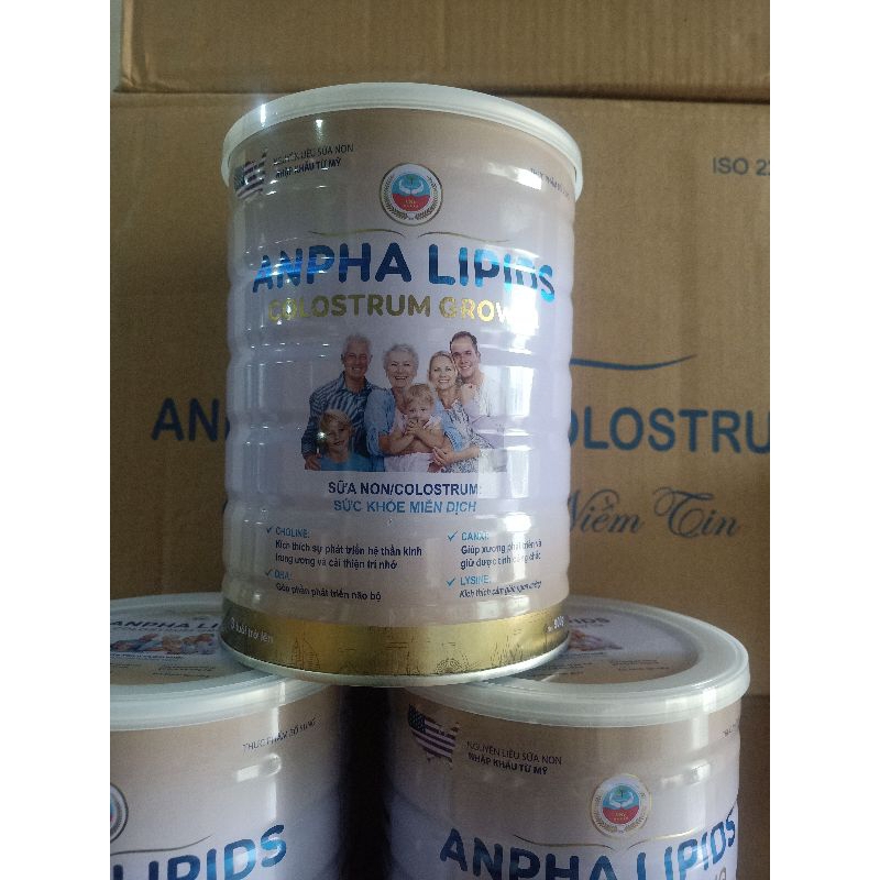 Sữa non Anpha Lipids Colostrum Grow IQ 900 gram