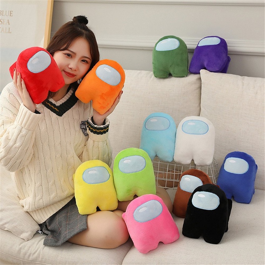 Gấu bông Among us dễ thương size 25cm ( Tặng kèm móc khóa quả bông xinh xắn)
