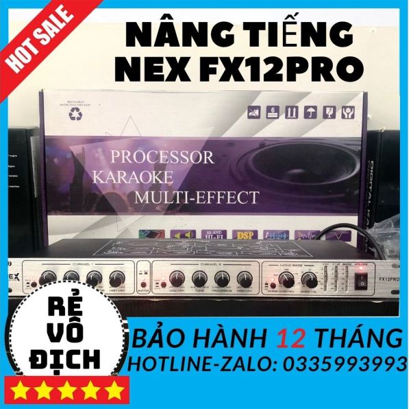 Nâng tiếng Nex Fx 12pro, máy nâng tiếng fx12pro, (tặng 2 dây canon kết nối)