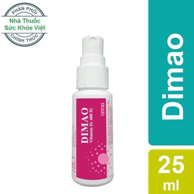 Dimao Vitamin D3 dạng xịt cho bé