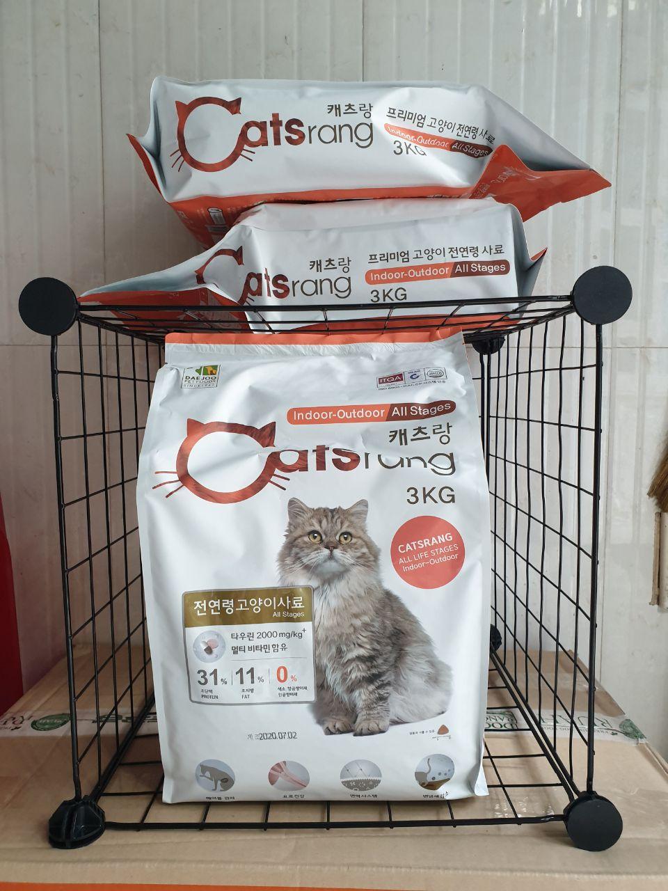 Catsrang 3Kg - Thức ăn hạt cho mèo mọi lứa tuổi