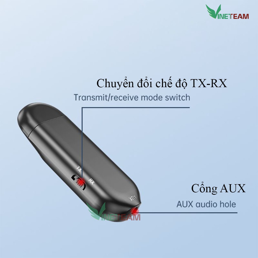 Bộ Thu Phát Âm Thanh Lcd T13 Usb Bluetooth 5.0 3.5Mm -Dc4352