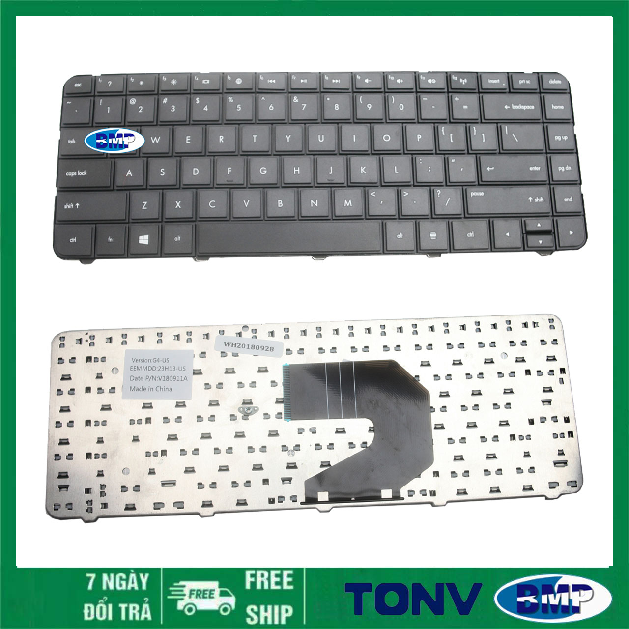 [HCM] [HCM] Bàn phím (keyboard) laptop HP Compaq G4 CQ43