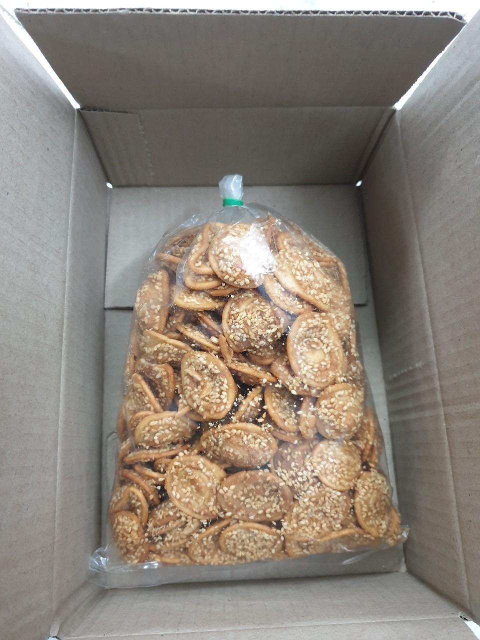 Bánh tai heo rắc mè 500g - đồ ăn vặt