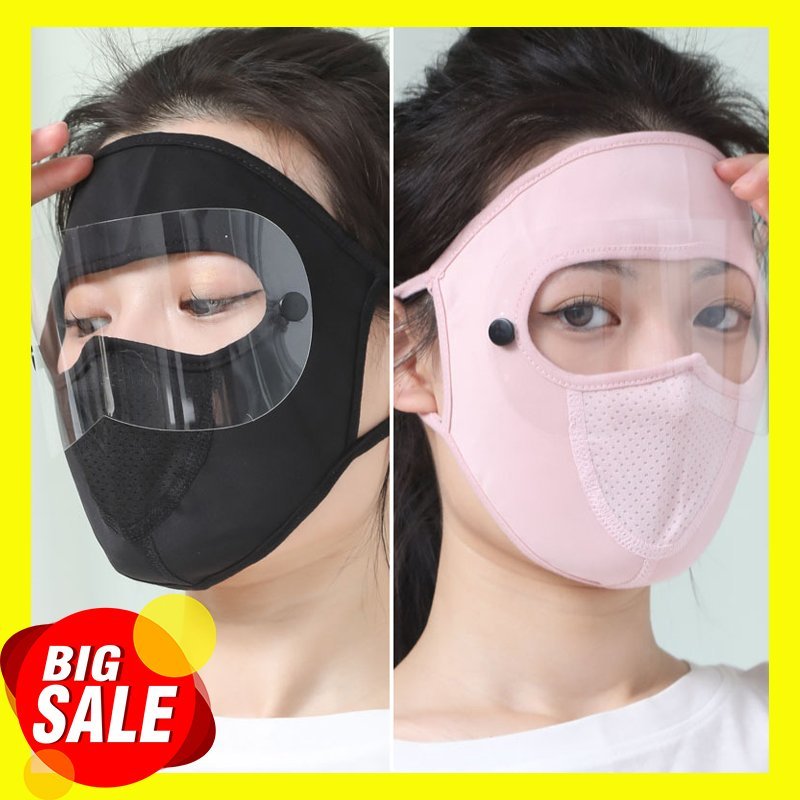 Giá bán Khẩu trang Ninja chống nắng ( Có lưới thở tiện lợi ) vải Cotton có KÍNH chống tia cực tím MÙA HÈ - chống gió - bụi - sương mù