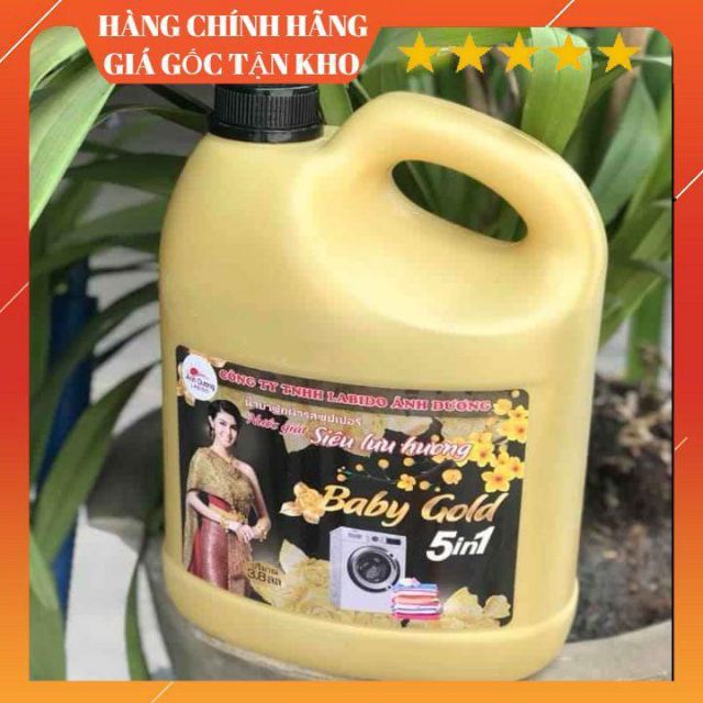 [ĐƠN 49K FREESHIP 15K] Nước giặt xả Baby Gold 5in1 ( can 3 lít 8 )