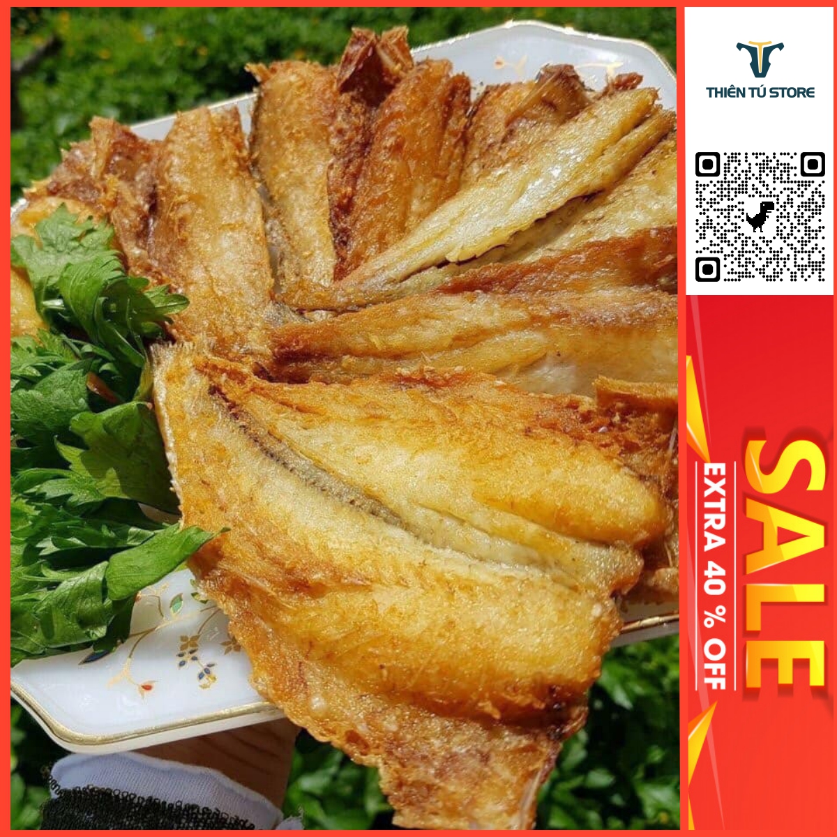 khô cá đù size nhỏ tự nhiên đặc sản cần giờ