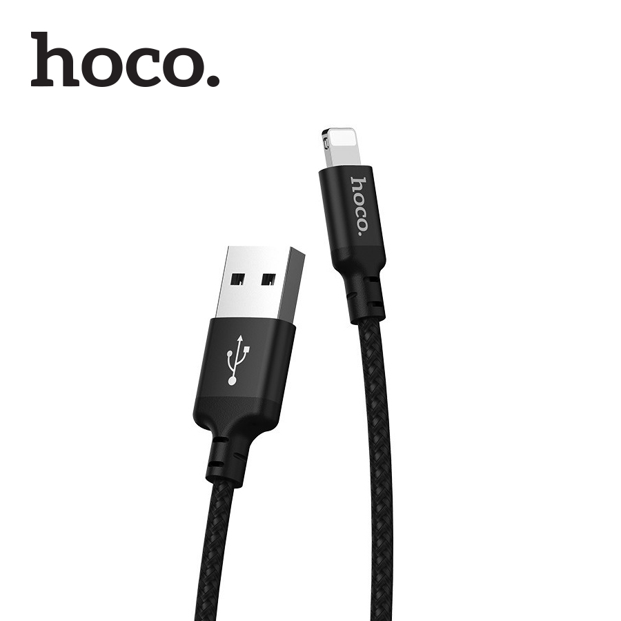 Cáp sạc nhanh Hoco X14 iPhone 12,11pro max 1m dây dù chống đứt