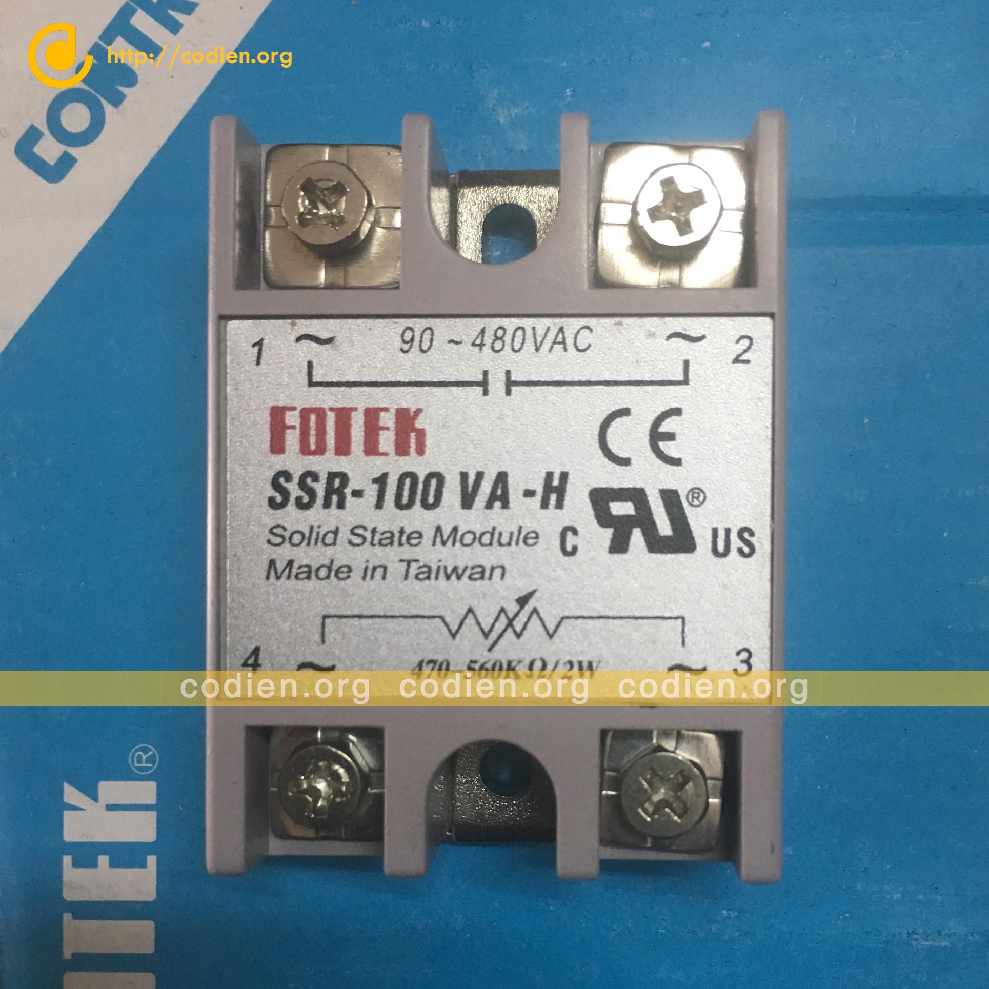 Fotek SSR-100 VA-H DA-H AA-H Rơle bán dẫn