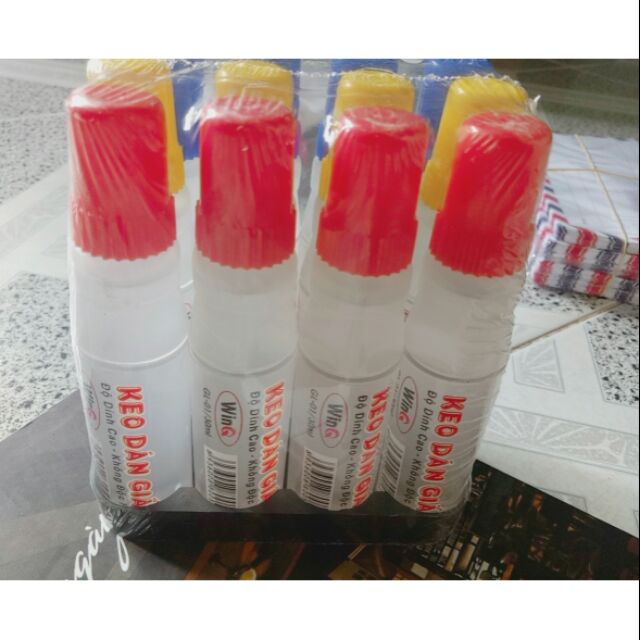 HỒ DÁN GIẤY(1 lốc 12 chai) HỒ DÁN WiNQ