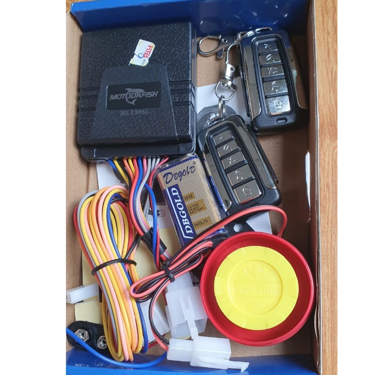 BỘ CHỐNG TRỘM XE MÁY 2 KHIỂN 5 NÚT - BỘ CHỐNG TRỘM XE MÁY