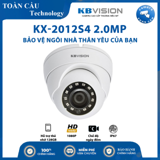[100% CHÍNH HÃNG] Camera HD-CVI KBvision KX-2012S4 (2MP) - Hồng Ngoại 20m - Hỗ Trợ Cân Bằng Ánh Sáng, Bù sáng, Chống Ngược Sáng - Camera Toàn Cầu thumbnail