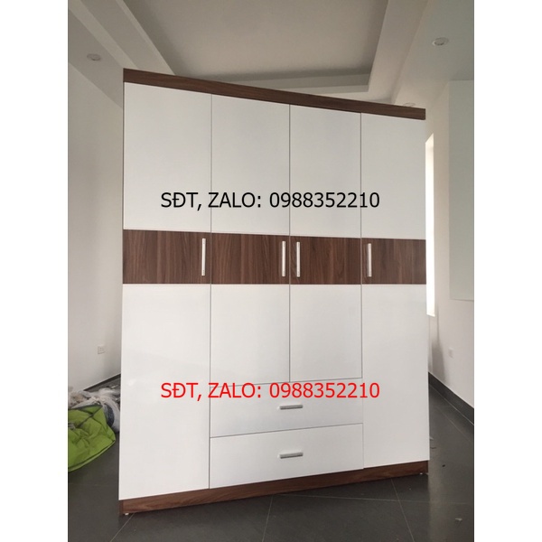 Tủ gỗ MDF loại 4 cánh siêu đẹp