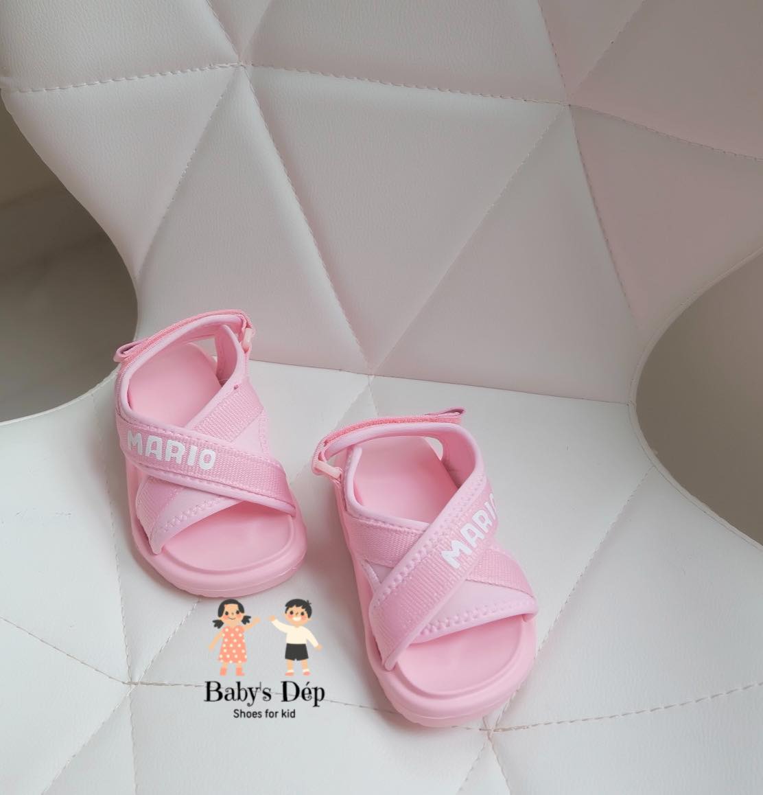 [Nhập RS0822 giảm 30k cho đơn 99k]Sandal Mario Style Hàn Quốc cho bé