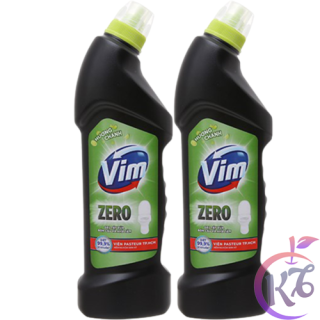 Combo 2 chai nước tẩy bồn cầu Vim Zero 750ml hương chanh diệt khuẩn bất thumbnail