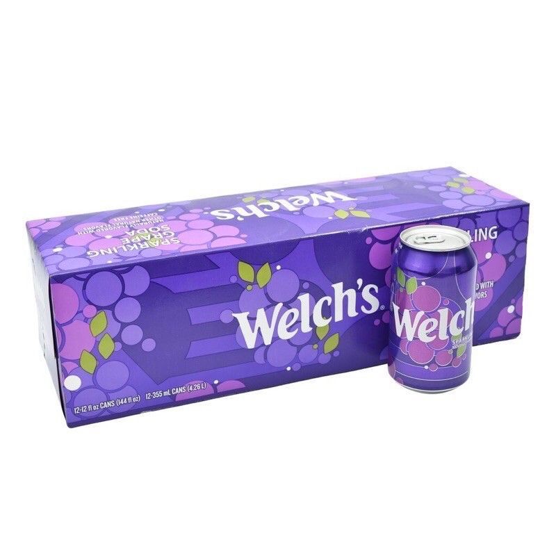 Soda welch's nho Hàn Quốc lốc 12 lon