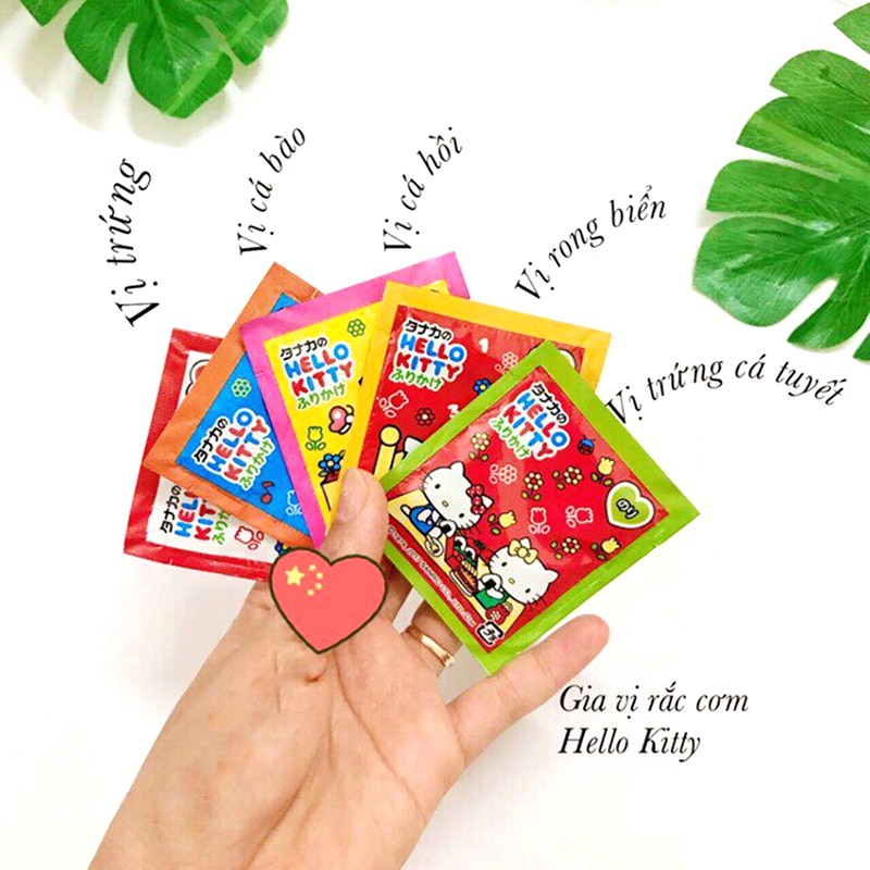 Gia Vị Rắc Cơm Thập Cẩm Hello Kitty Nhật Bản mẫu mới (Date 2022)