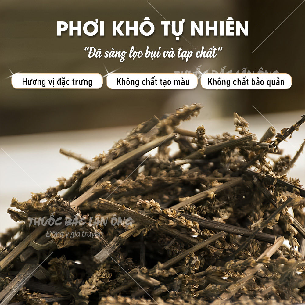 Bông mã đề khô 100g, cây mã đề, thơm, sạch - Lãn Ông