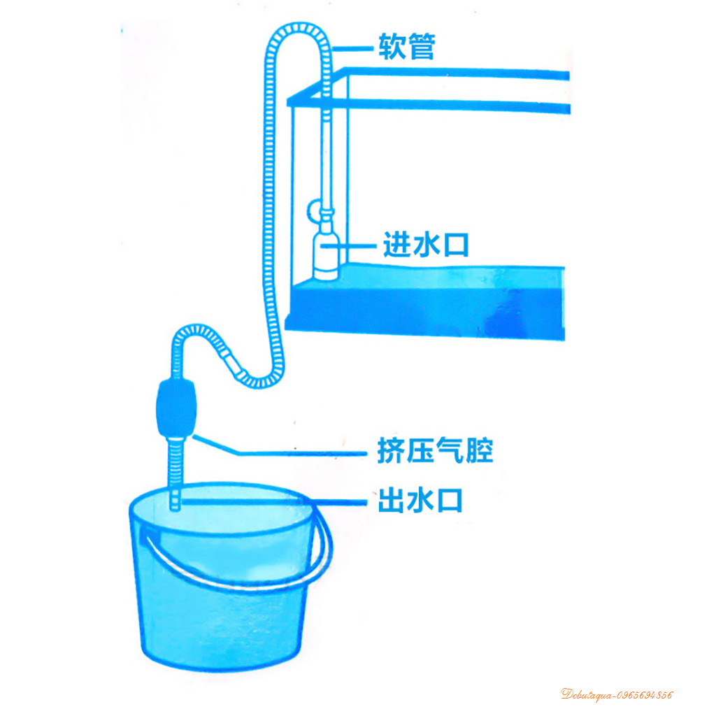 ỐNG HÚT CẶN ĐÁY THAY NƯỚC HỒ CÁ ĐA NĂNG