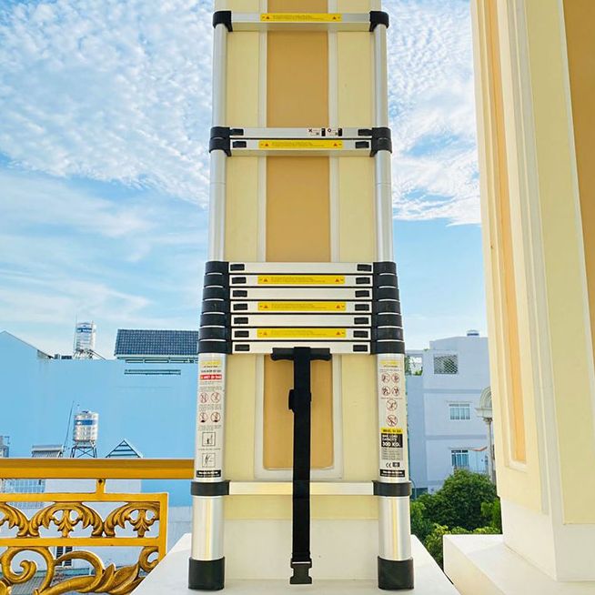 Thang nhôm rút đơn Sumika - Chiều cao tối đa 6,0m, tải trọng 300kg, Bảo hành 2 năm - SK320, SK380, SK440,SK510, SK560.BH TOÀN QUỐC 2 NĂM MEGA BIG 5.0