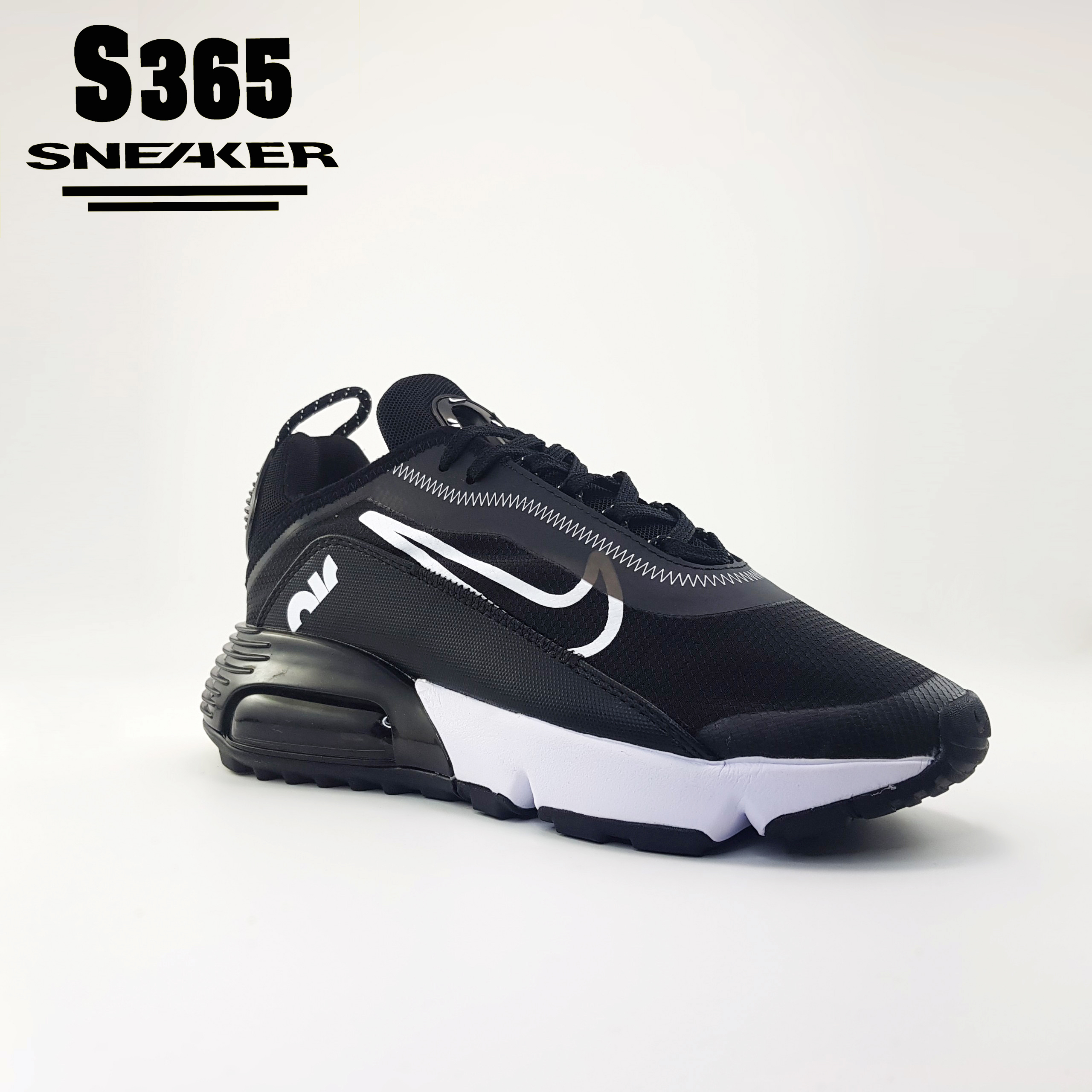 Giày Sneaker Air max 2090 black white size 39