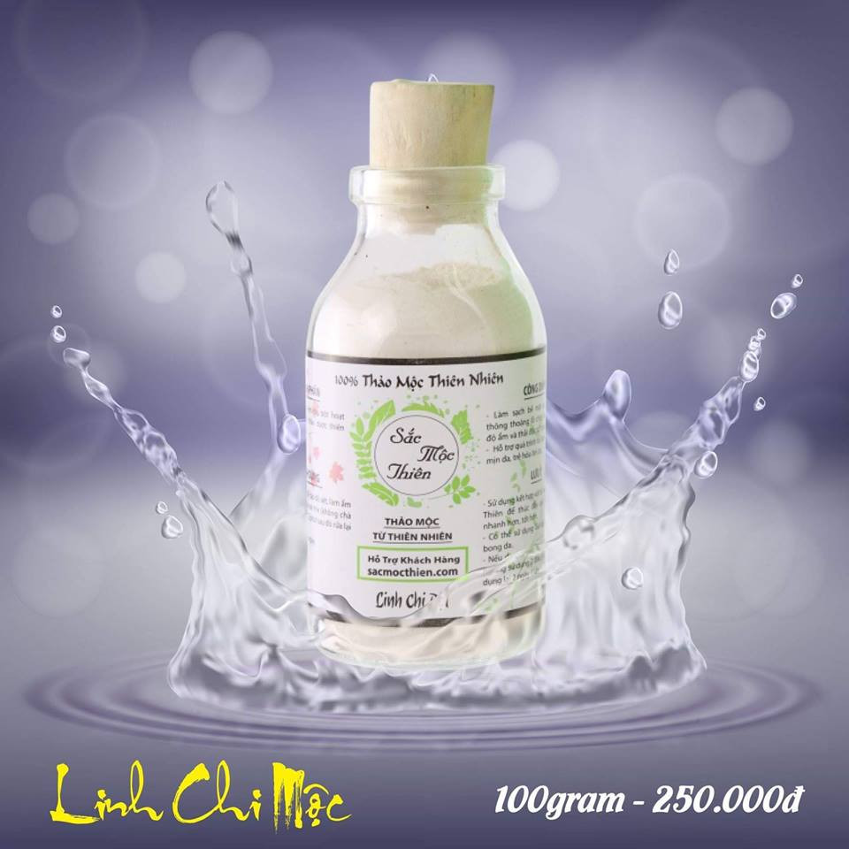 [HCM]Linh Chi Bột rửa mặt Sắc Mộc Thiên 90GR
