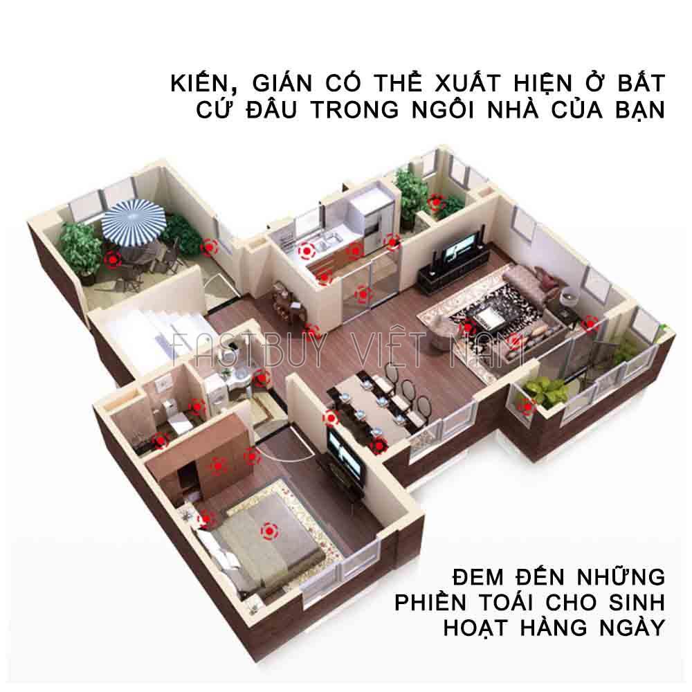 Combo 2 Diệt Kiến Gián Tận Gốc An Toàn Hiệu Quả
