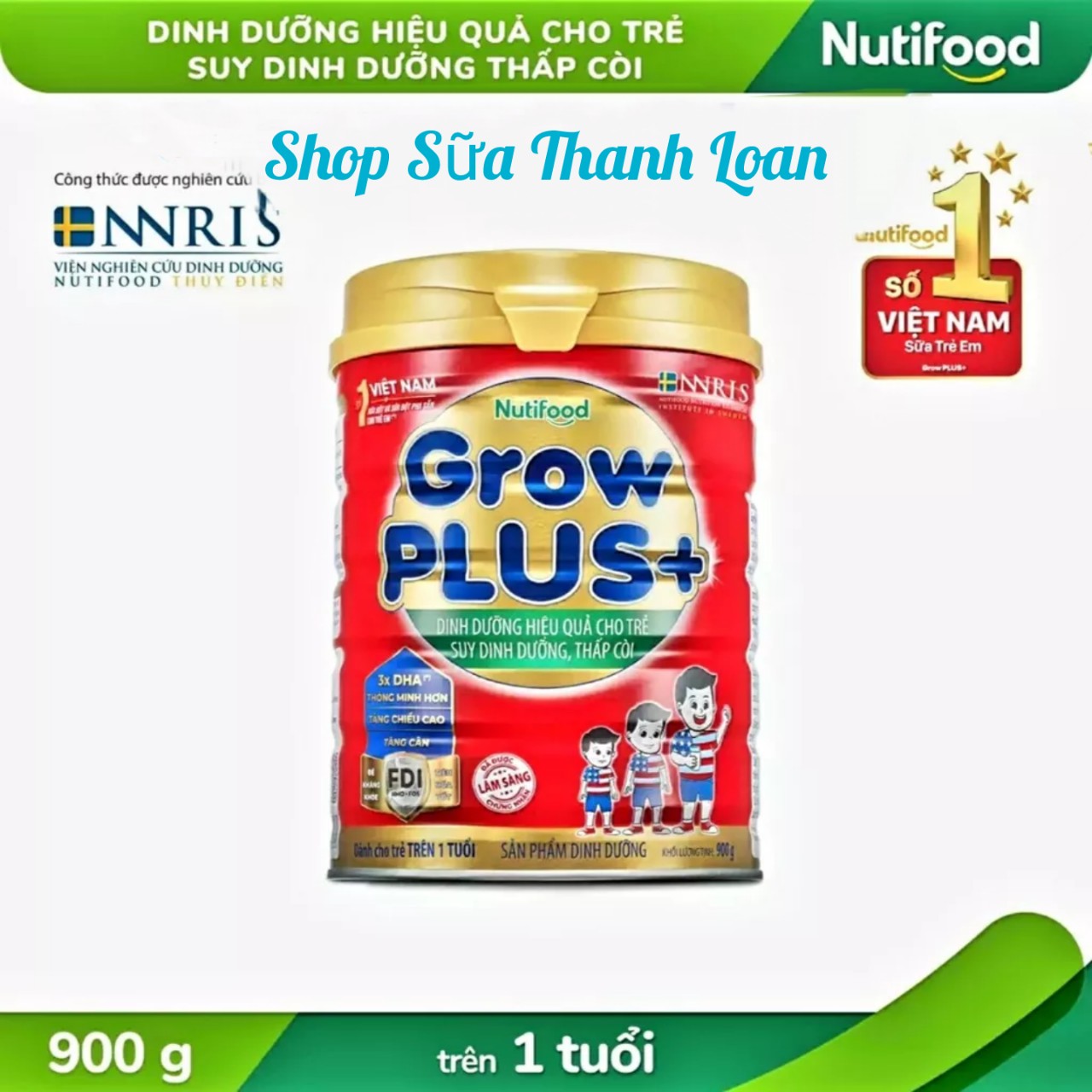 (Expiration Date March 2028) Nutifood Grow Plus+ Malnutrition Milk Powder Red - Box 780g/ 850g/ 900g.