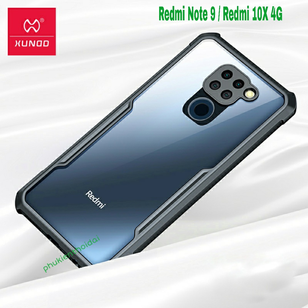 Ốp lưng Xundd Xiaomi Redmi Note 9 / Redmi 10X 4G chống sốc lưng trong viền màu chống va đập mạnh