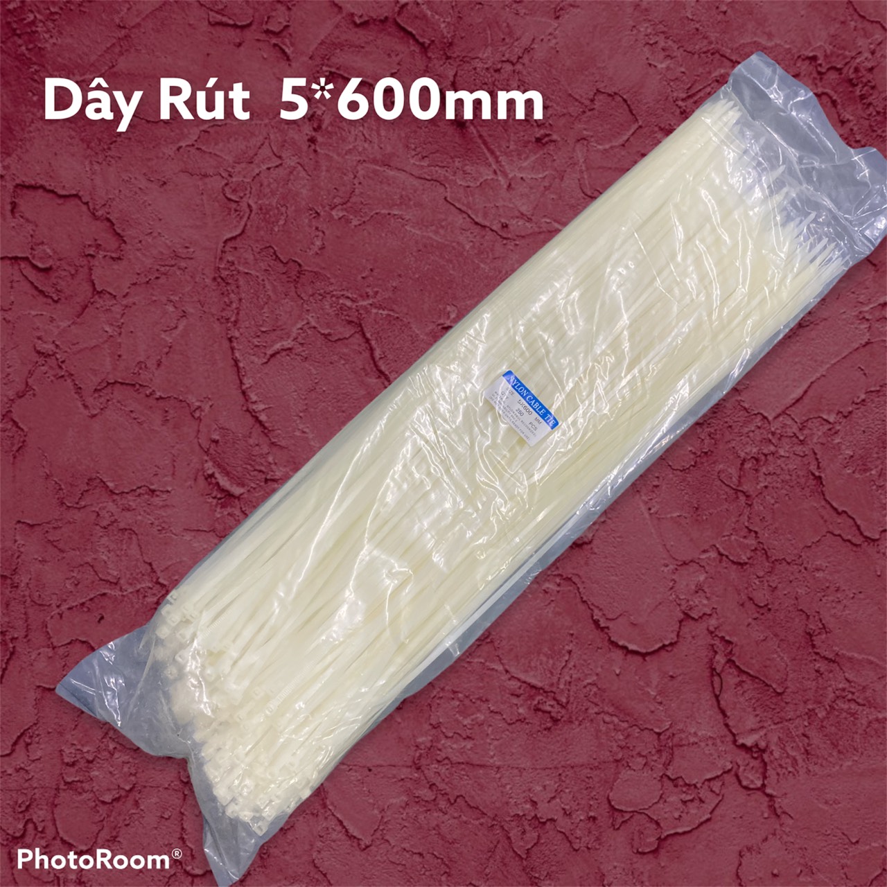 Dây rút nhựa 5*600mm ( ĐÓNG GÓI 1 BỊCH GỒM 250 SỢI DÂY RÚT )