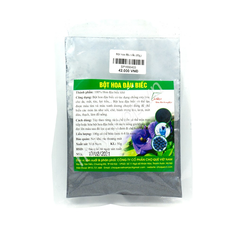 Bột hoa đậu biếc