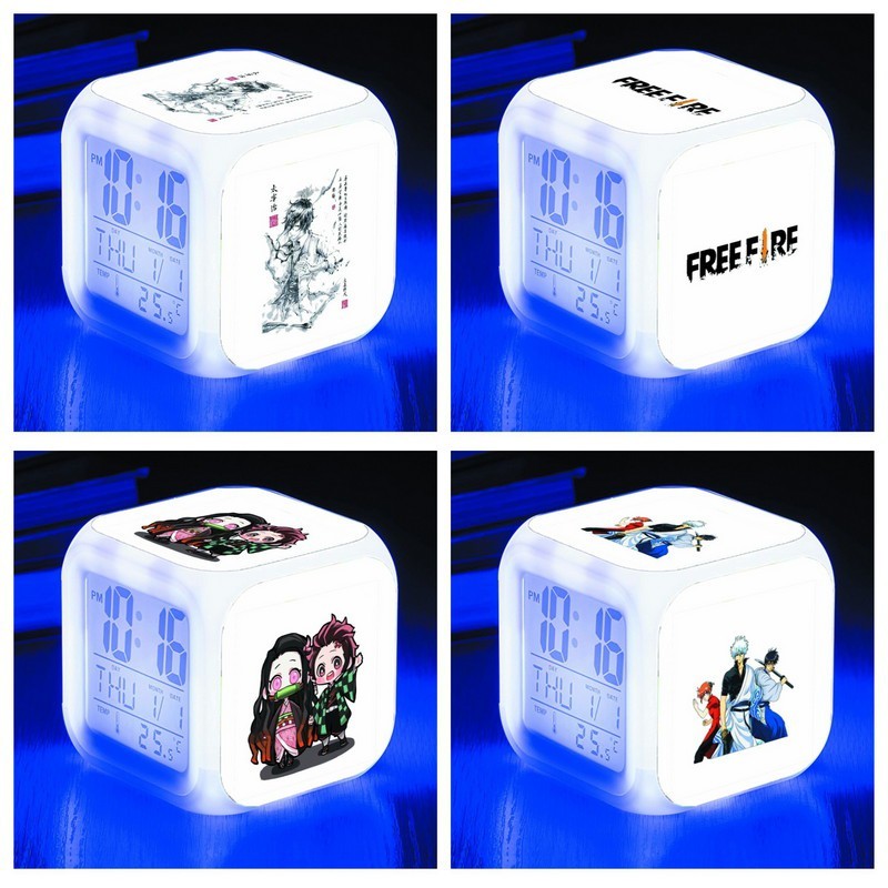 Đồng hồ báo thức để bàn in hình FAIRY TAIL HỌC VIỆN ANH HÙNG SAILOR MOON TOTORO anime chibi bán chạy