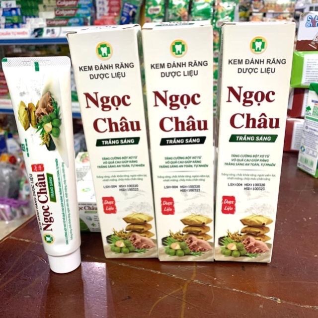 Kem Đánh Răng Ngọc Châu Trắng Sáng