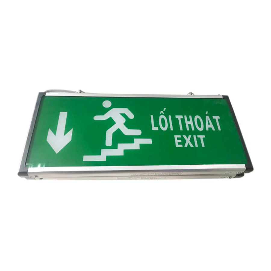 Đèn Exit thoát hiểm 2 mặt , Đèn chỉ dẫn lối thoát PCCC