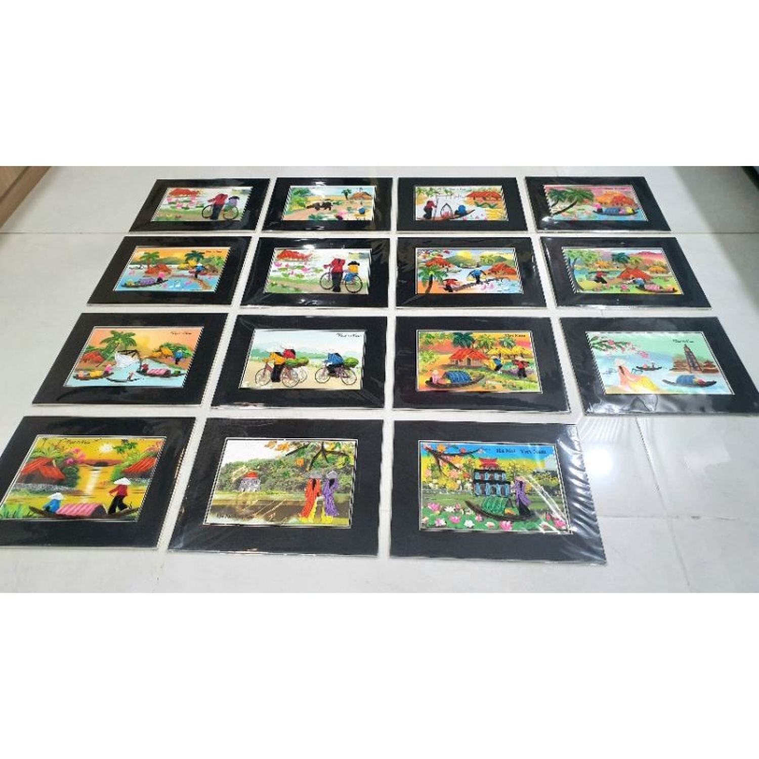 Tranh giấy xoắn lưu niệm (20×25cm)