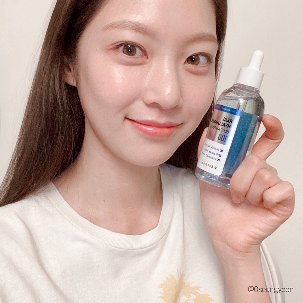 Serum HA tươi + B5 Wellage Rea Hyaluronic Blue Ampoule
