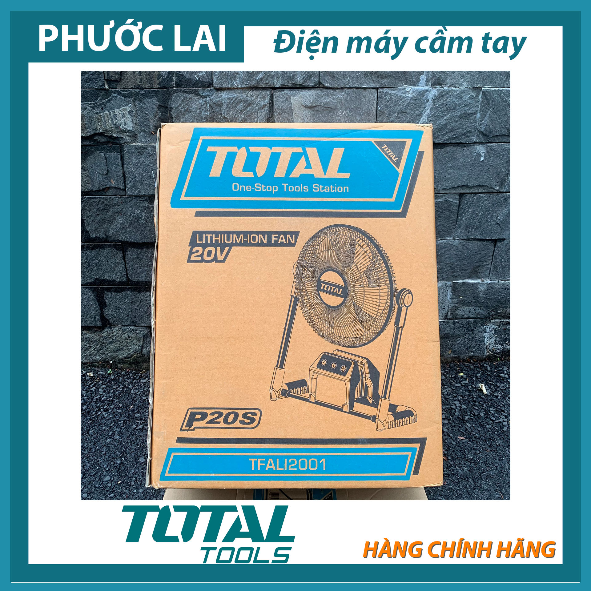 Quạt máy dùng pin Total TFALI2001