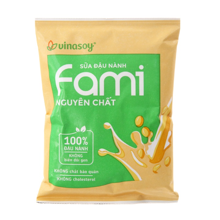 [COMBO 10 BỊCH] FAMI SỮA ĐẬU NÀNH NGUYÊN CHẤT BỊCH 200ML